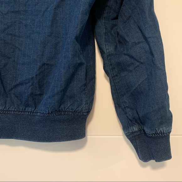 Guess | Pinstriped “Denim” Zip Up Jacket - Picture 12 of 14